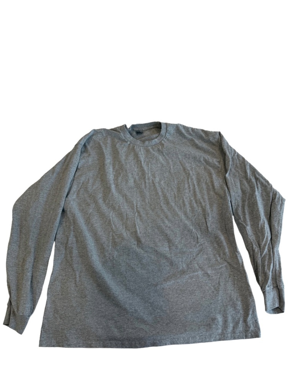 Gildan Men's Long-Sleeve Crew Neck Shirt - Heather Gray